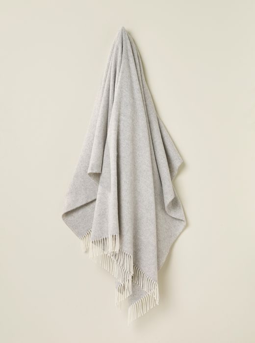 Herringbone Design Wool Throws