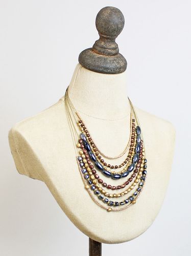 Multi-Strand Beaded Necklace