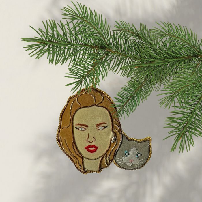 Embroidered Christmas Tree Decorations