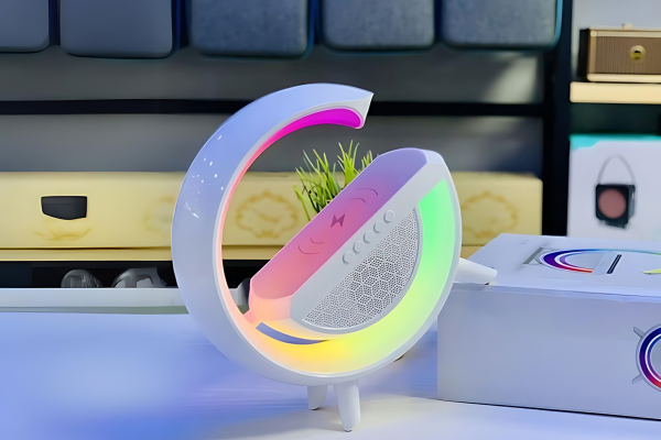 The G Lamp - Wireless Charger, Bluetooth Speaker, LED Lighting