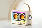 Retro Mini BoomBox - LED Bluetooth Speaker