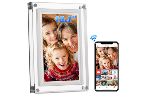 Acrylic Digital Photo Frame - 10.1 Inch Display