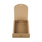 Brown Top-Flap Style Kraft Boxes with Ribbon Pack of 12