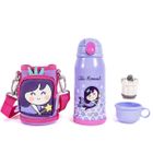 MILK&MOO Steel Kids Water Bottle with Bag Mermaid 550 ml/18.5 oz