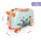 MILK&MOO Rideable Children's Suitcase, Riding Weight 50kg/110Lb, Fun and Safe