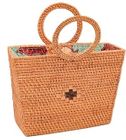 Rattan Day Bag with Lining [code AC8]