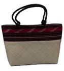 Pandan Top Handle Fabric & Pandan Weave Shopper [ codePG1]