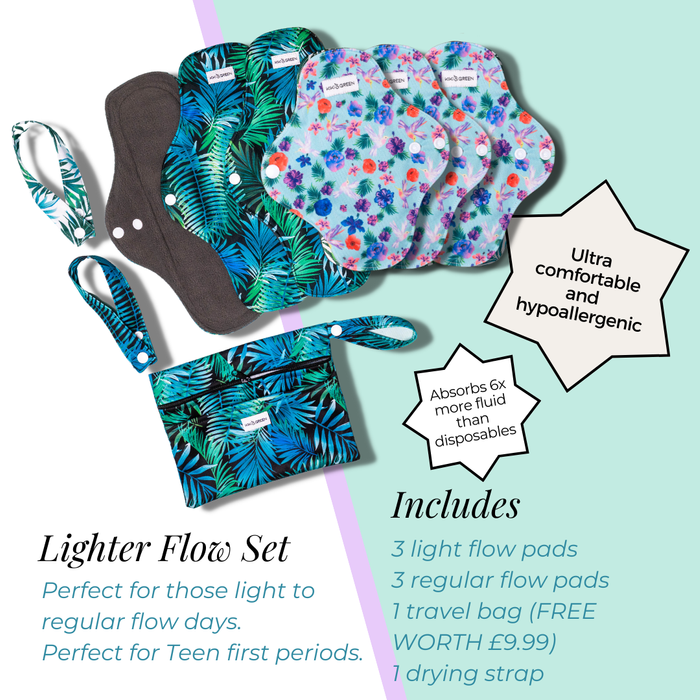 Mixed Reusable Pad Set (Light - Regular)