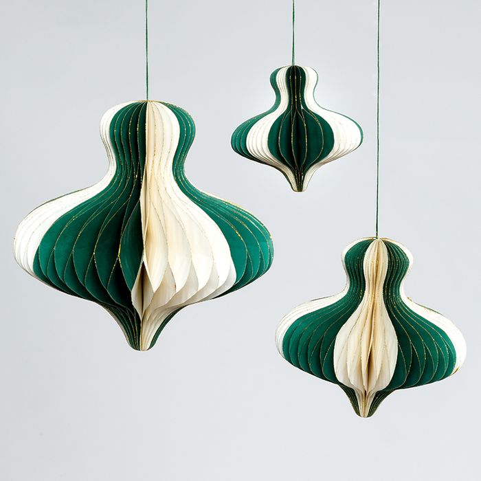 Handmade Eco Friendly Honeycomb Baubles