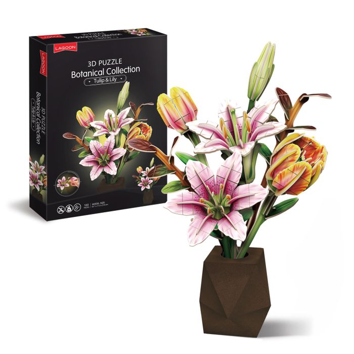3D Flowers Puzzle Range
