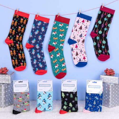 Equilibrium Christmas Bamboo Socks