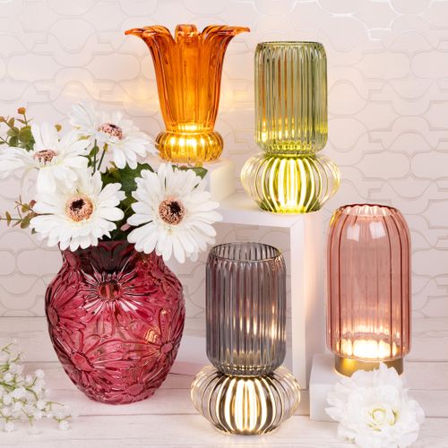 Luxe LED Glass Lamps