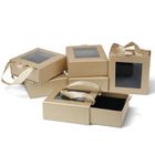 Jewellery Gift Box | Pack of 6 with Ribbon Handle, Window and Velvet Pad