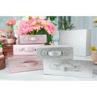 Glitter Folding Magnetic Gift Box With Leather Handle (Sizes & Colors Available)