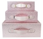 Glitter Folding Magnetic Gift Box With Leather Handle (Sizes & Colors Available)
