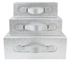 Glitter Folding Magnetic Gift Box With Leather Handle (Sizes & Colors Available)