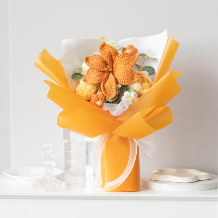 Crochet Flower Bouquet & Pots