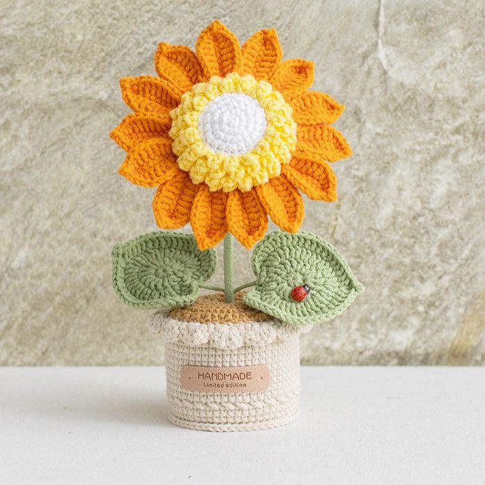 Crochet Flower Bouquet & Pots