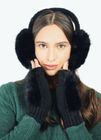 Faux Fur Earmuffs & Gloves