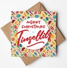 Merry Christmas Tinseltits Card and Gift Wrap