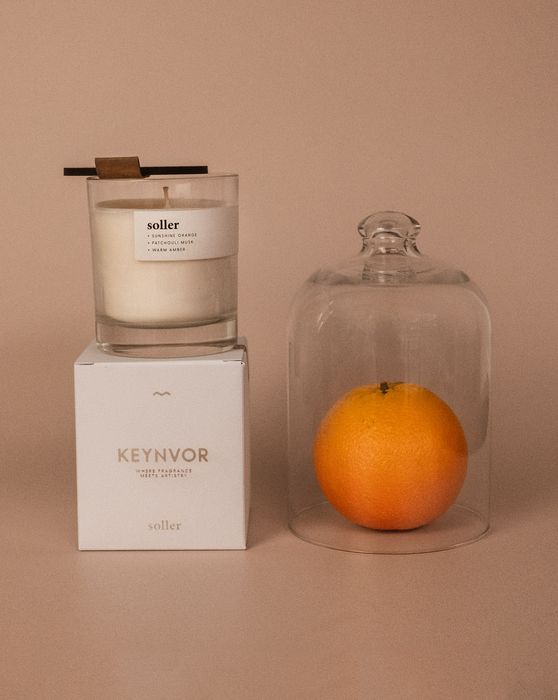 Soller | Warm Orange + Seared Amber | Premium Soy Wax Candle