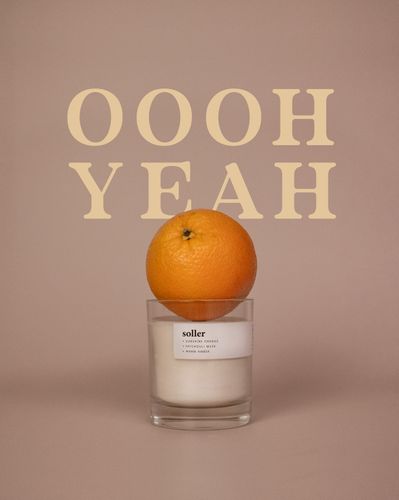 Soller | Warm Orange + Seared Amber | Premium Soy Wax Candle