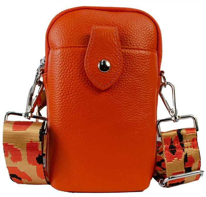 Italian Leather Mobile Crossbody