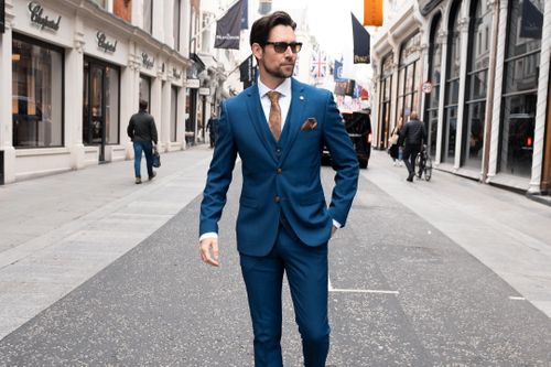 Mayfair Blue - Mens Three Piece Suit