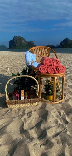 Pink Dusky Luscato towel (N02)