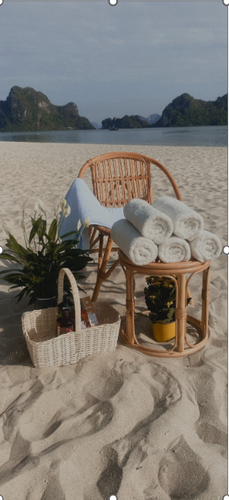 White Luscato towel (N08)
