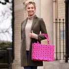 Moroccan Geometric Print Fabric Tote Bag