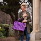 Moroccan Geometric Print Fabric Tote Bag