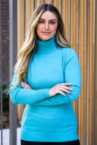 Polo Neck Soft Knitted Jumper