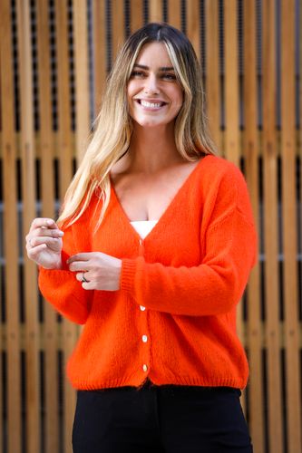 Mohair Button Through Cardigan