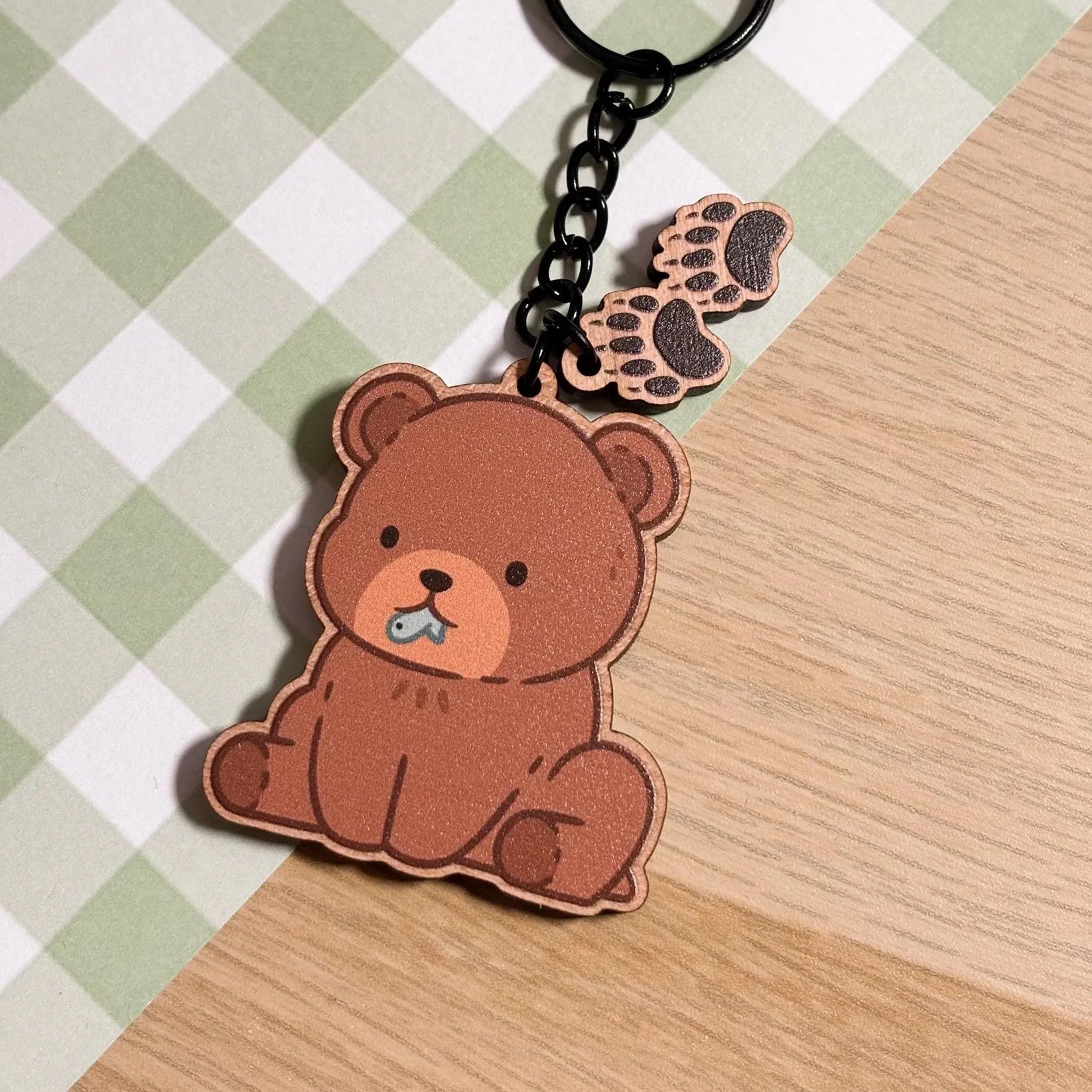 Brown Bear Keychain