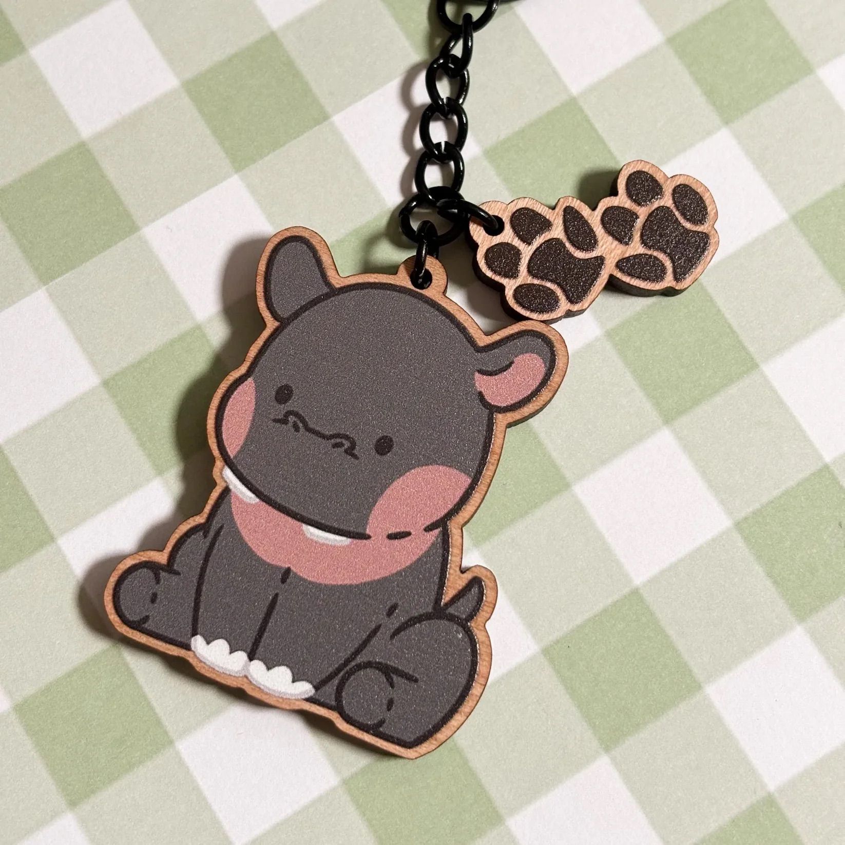 Hippopotamus Keychain