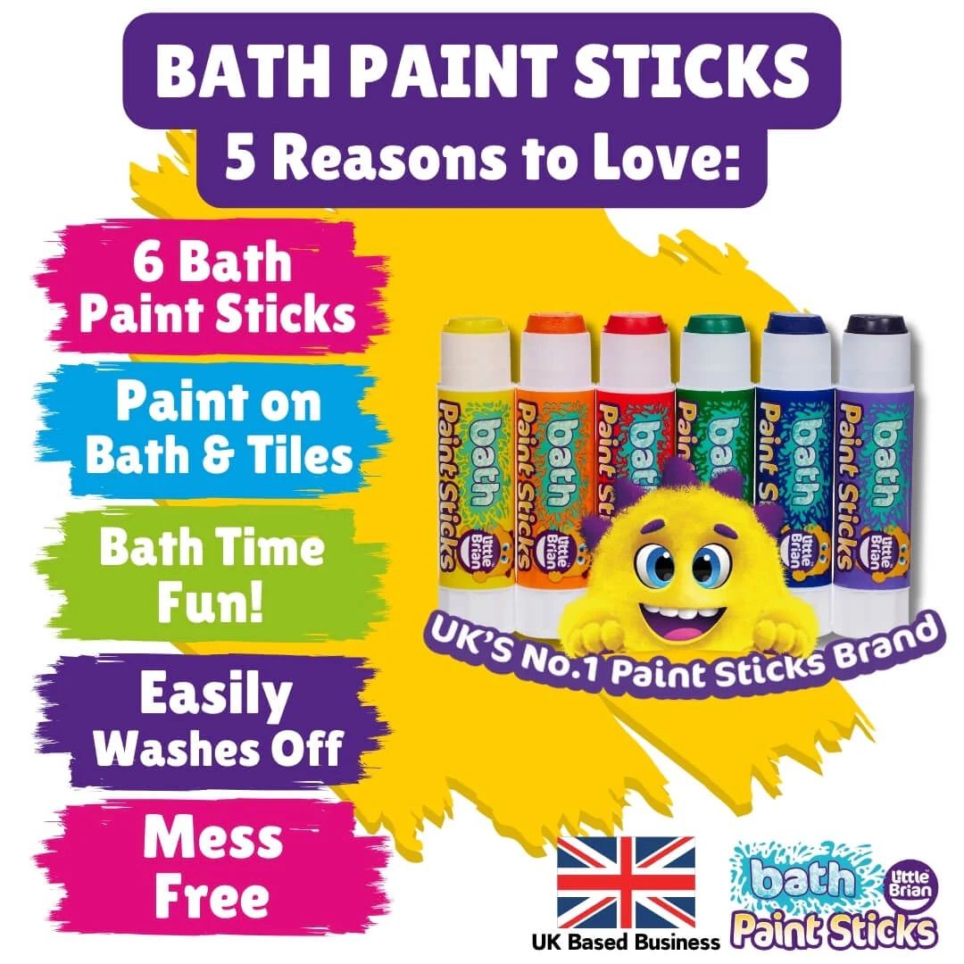 Little Brian - Bath Paint Sticks Assorted 6