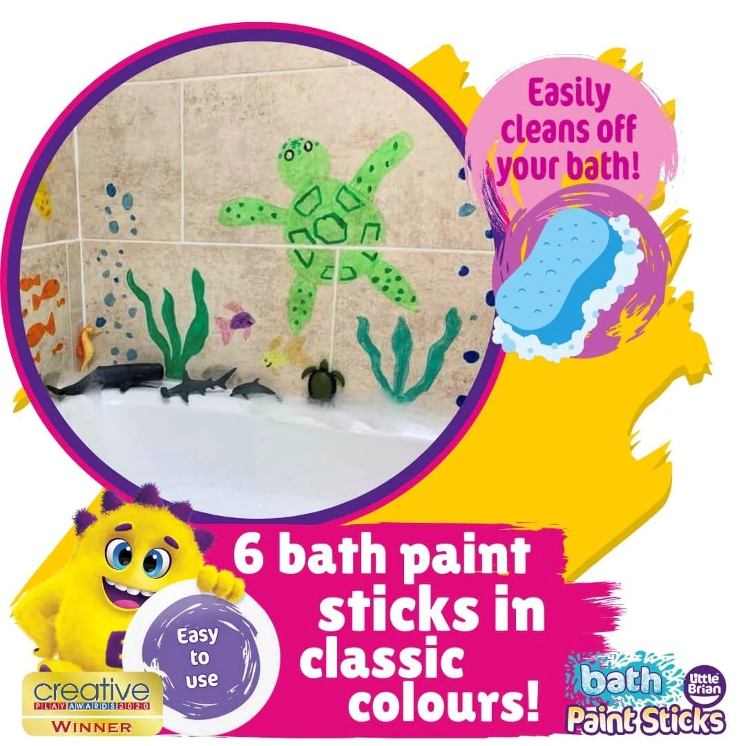 Little Brian - Bath Paint Sticks Assorted 6