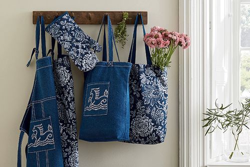 Bedeck of Belfast Morsan & Denim kitchen textiles