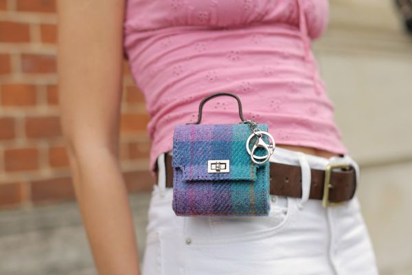 Harris Tweed 'Nochty' Really Wee Bag