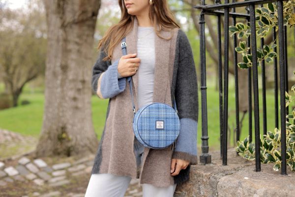 Harris Tweed 'Bannock' Round Bag