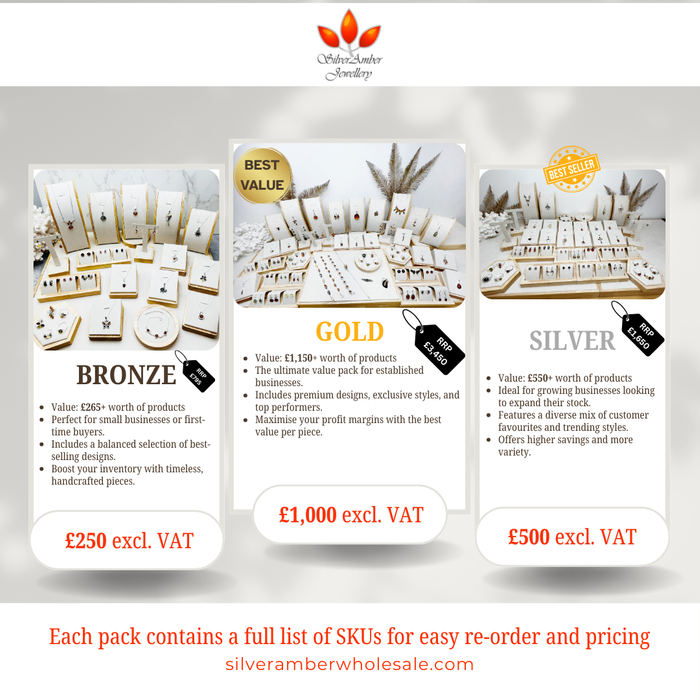 SilverAmber Jewellery - Starter Packs 2025