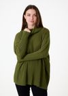 Cashmere Like Rib Cowl Neck Jumper