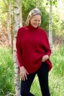 Cashmere Like Rib Cowl Neck Jumper