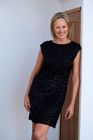 Sequin Jersey Dress