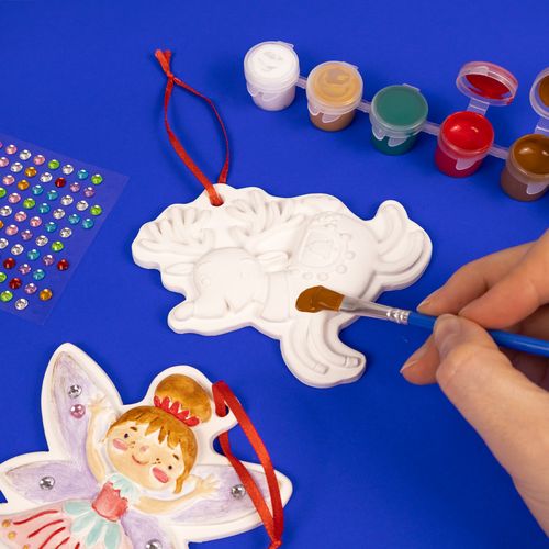 Paint Your Own Christmas Hanging Decorations