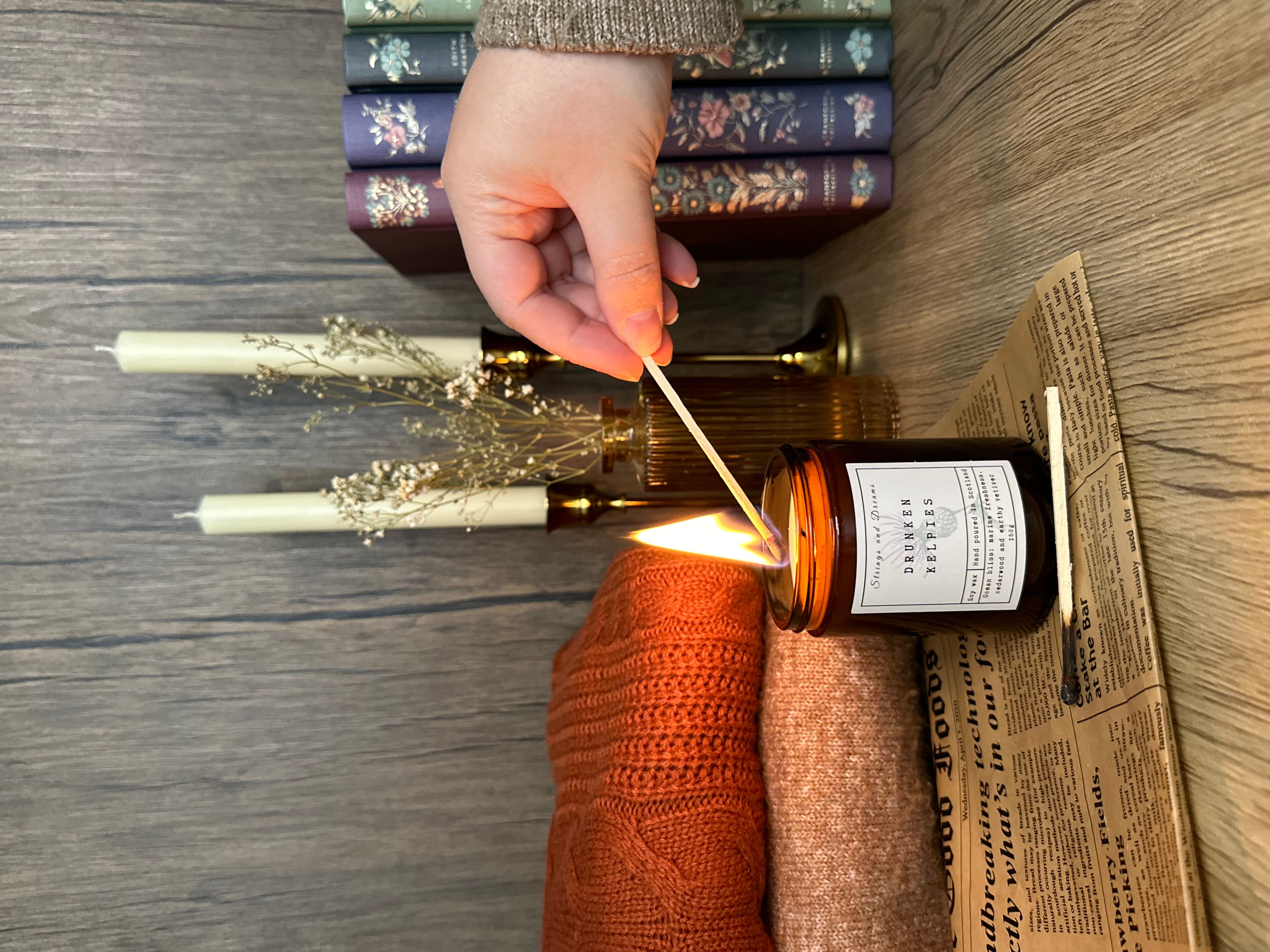 Digital story scented candles