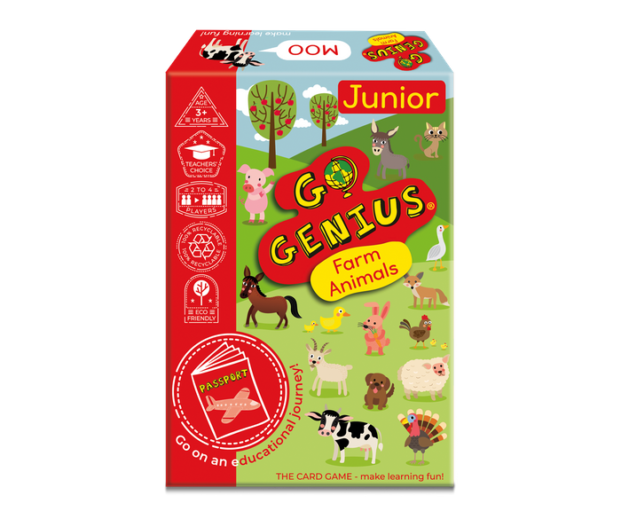 Go Genius Junior Farm Animals - The Card Game