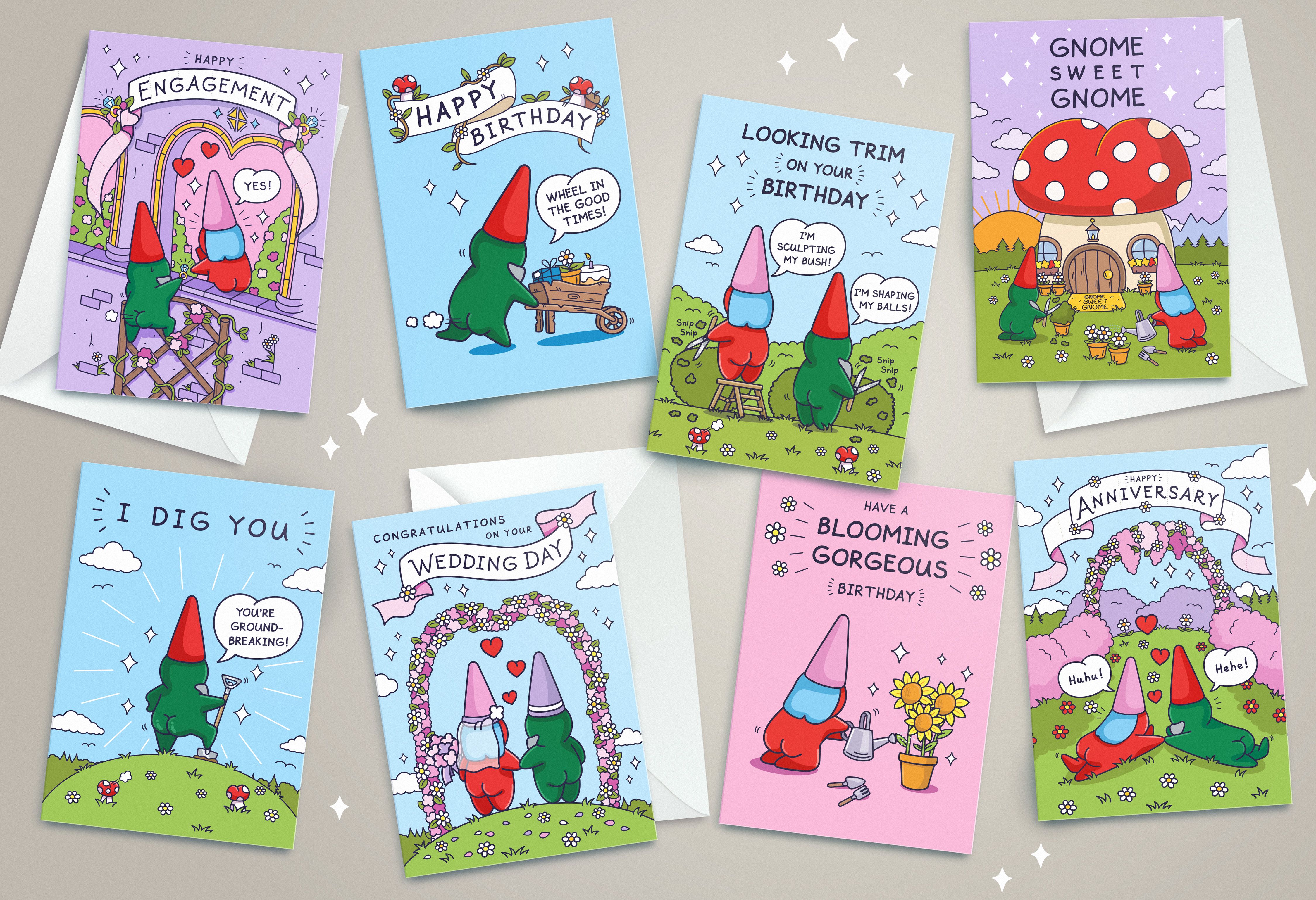 Cheeky Legends Gardening Gnomes Collection