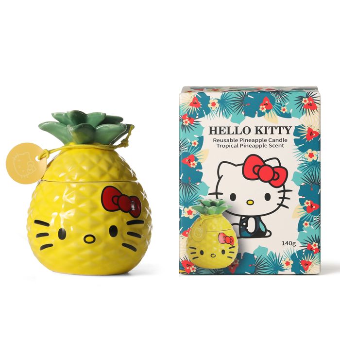 Hello Kitty Tropical Pineapple Candle in Reusable Jar